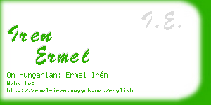iren ermel business card